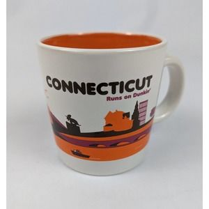 Dunkin Donuts Mug CONNECTICUT Runs On Dunkin 2012 Destination Coffee Tea 12 oz